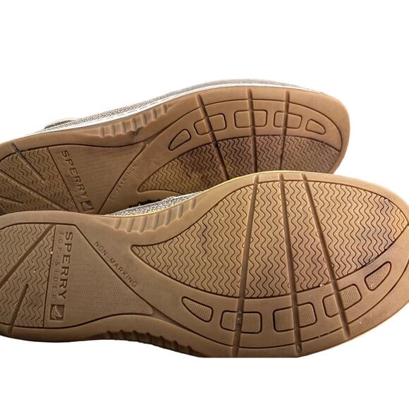Sperry Top Sider Bluefish 2-Eye Boat Shoes, Linen Oat, Size 8.5 - Picture 4 of 6